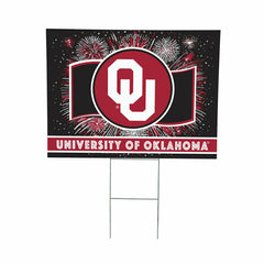 University of Oklahoma Yard Sign, Patriotic, Collegiate, Home