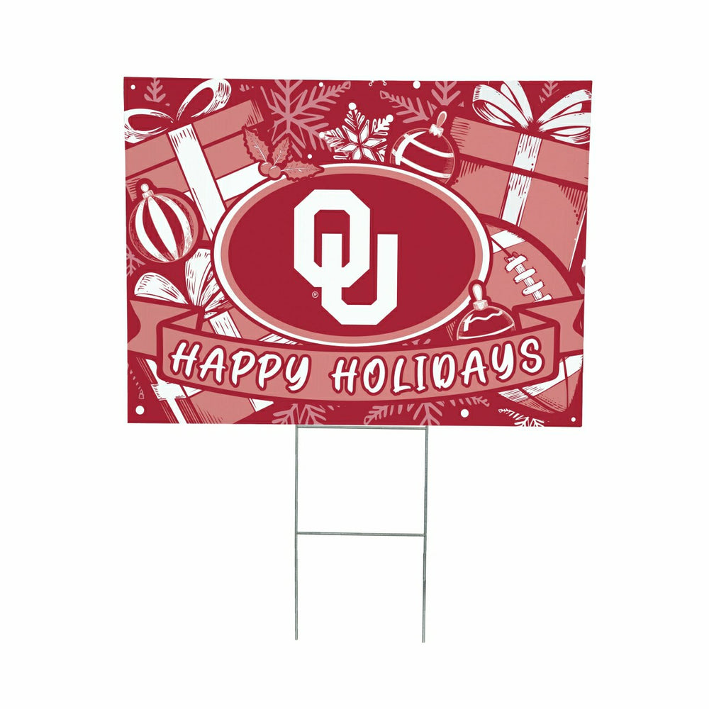 University of Oklahoma Yard Sign, Holiday, Collegiate, Home