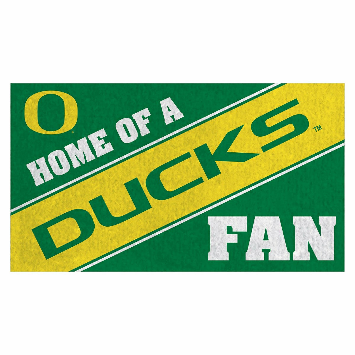 University of Oregon, PVC Mat COLOR, Home of a Fan, Collegiate