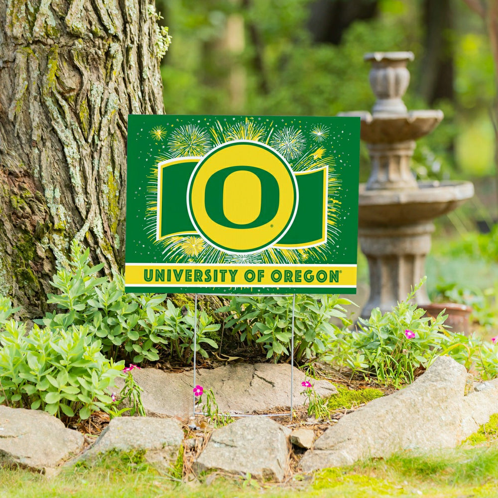 University of Oregon Yard Sign, Patriotic, Collegiate, Home