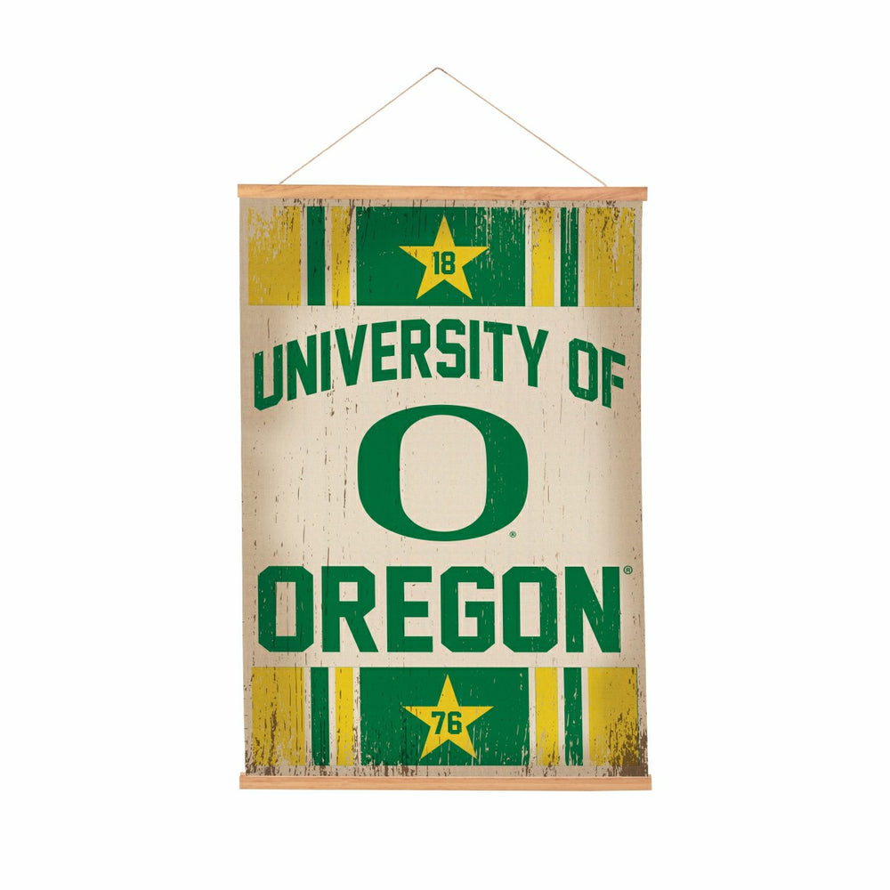 University of Oregon, Canvas Wall Tapestry, Medium, 36x24, Collegiate, Home