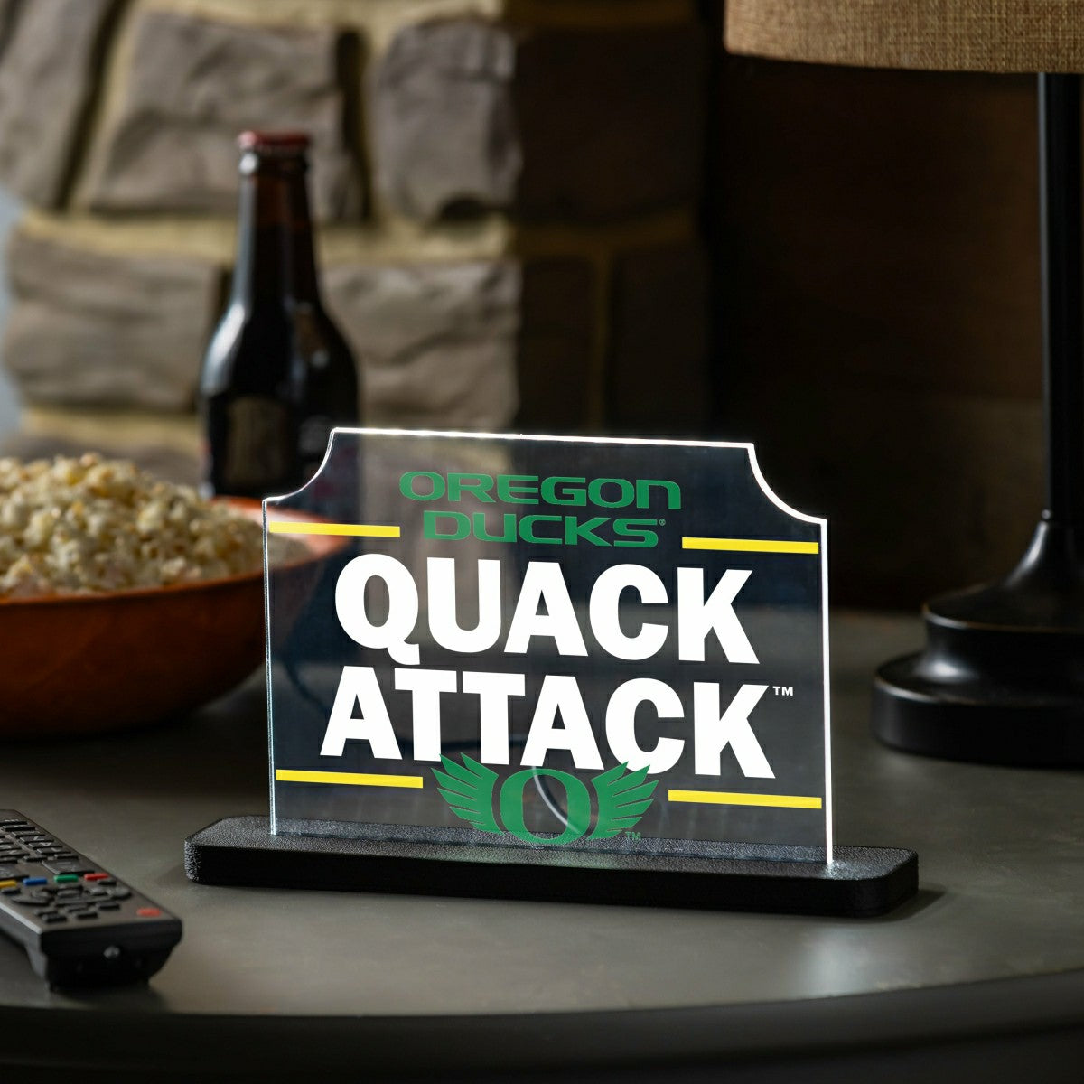 University of Oregon College Rectangle Desklite LED Décor, Collegiate, Home