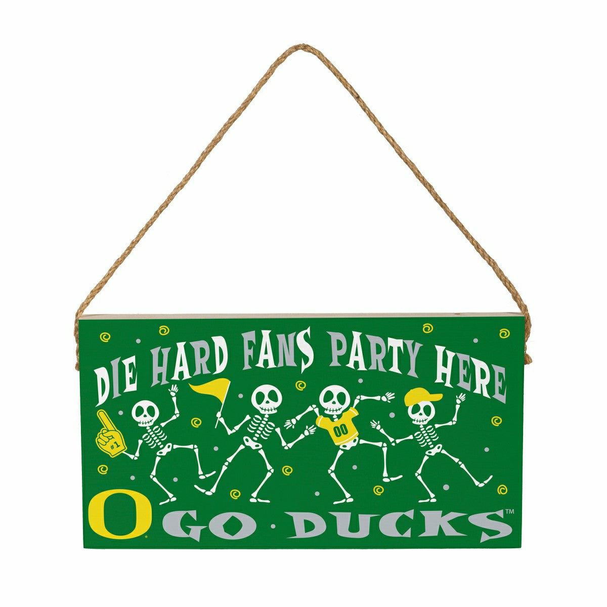 University of Oregon Halloween Wood Wall Sign, 6x11, Collegiate, Home