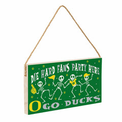 University of Oregon Halloween Wood Wall Sign, 6x11, Collegiate, Home