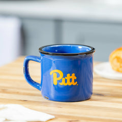 University of Pittsburgh Ceramic Camp Cup with Enamel Finish, 14oz, Collegiate, Home