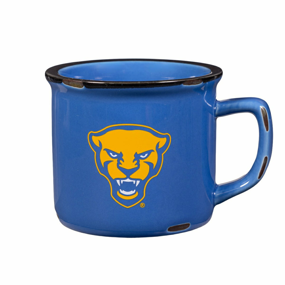 University of Pittsburgh Ceramic Camp Cup with Enamel Finish, 14oz, Collegiate, Home