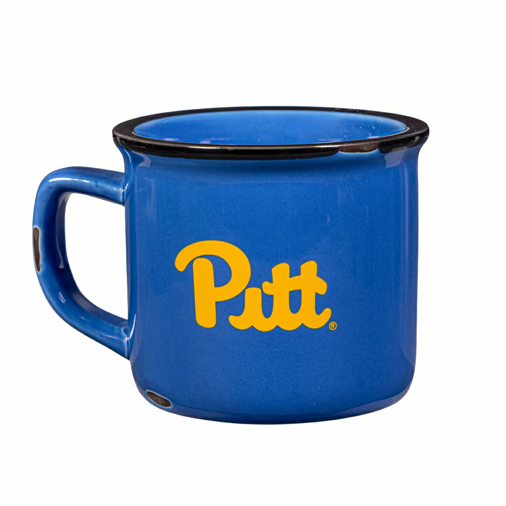 University of Pittsburgh Ceramic Camp Cup with Enamel Finish, 14oz, Collegiate, Home