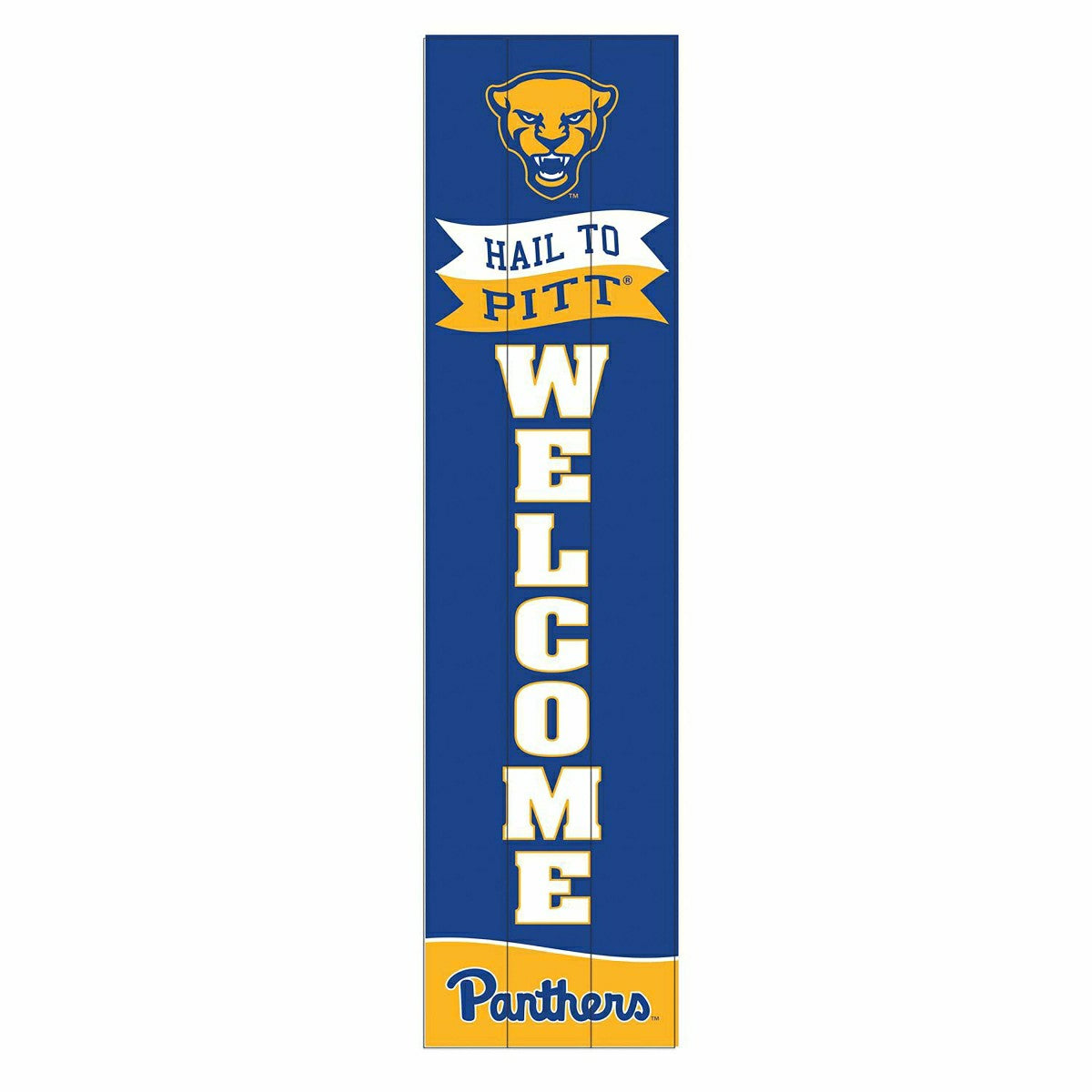 University of Pittsburgh Large Single Sided Leaner, 46", Collegiate, Home
