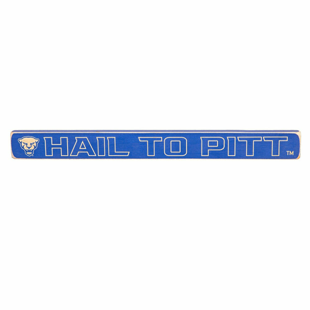 University of Pittsburgh Engraved Wood Sign, 1.5" x 18", Collegiate, Home