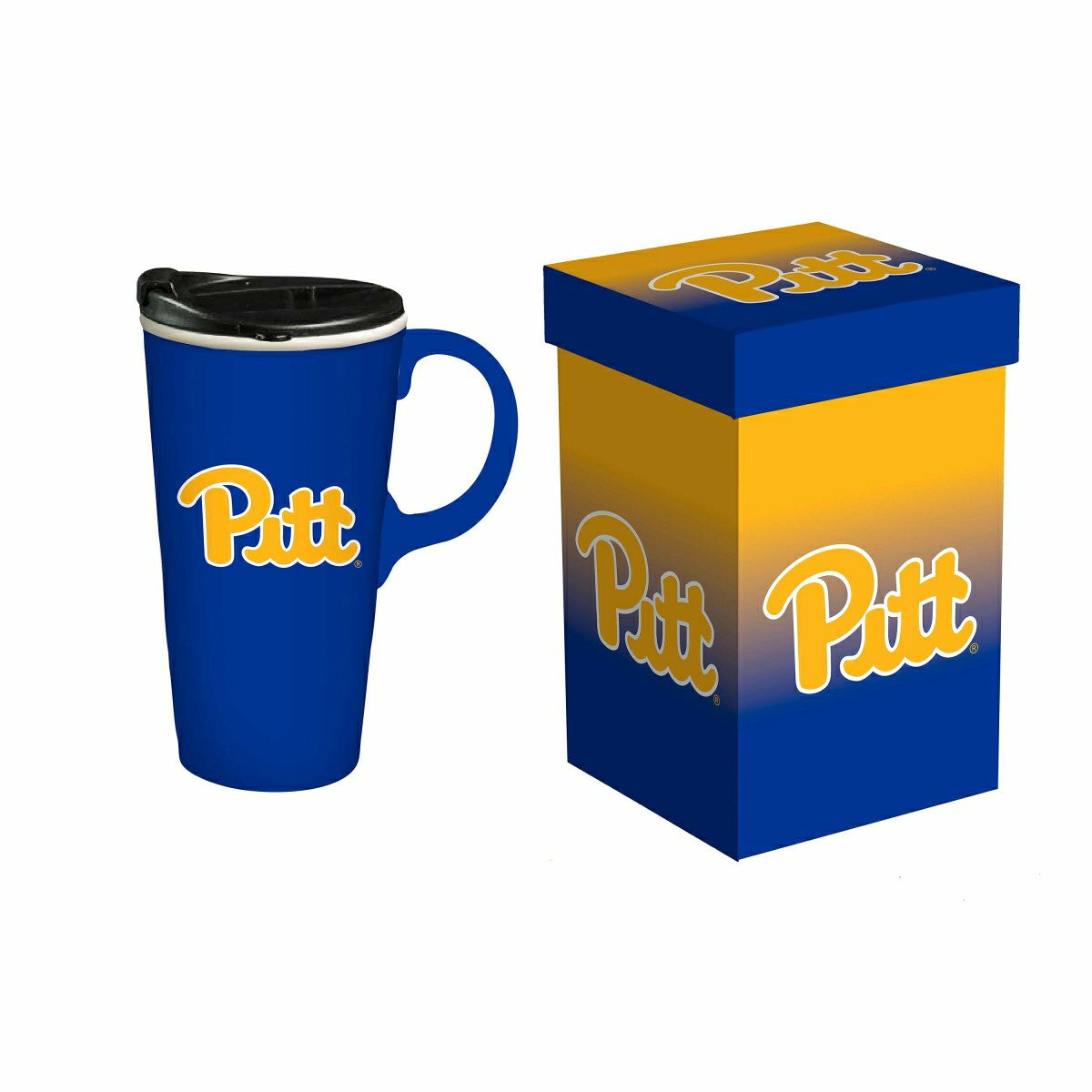 University of Pittsburgh, 17oz Boxed Travel Latte, Collegiate, Home