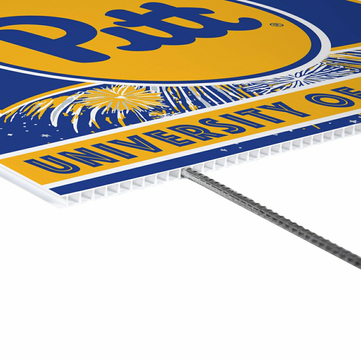 University of Pittsburgh Yard Sign, Patriotic, Collegiate, Home