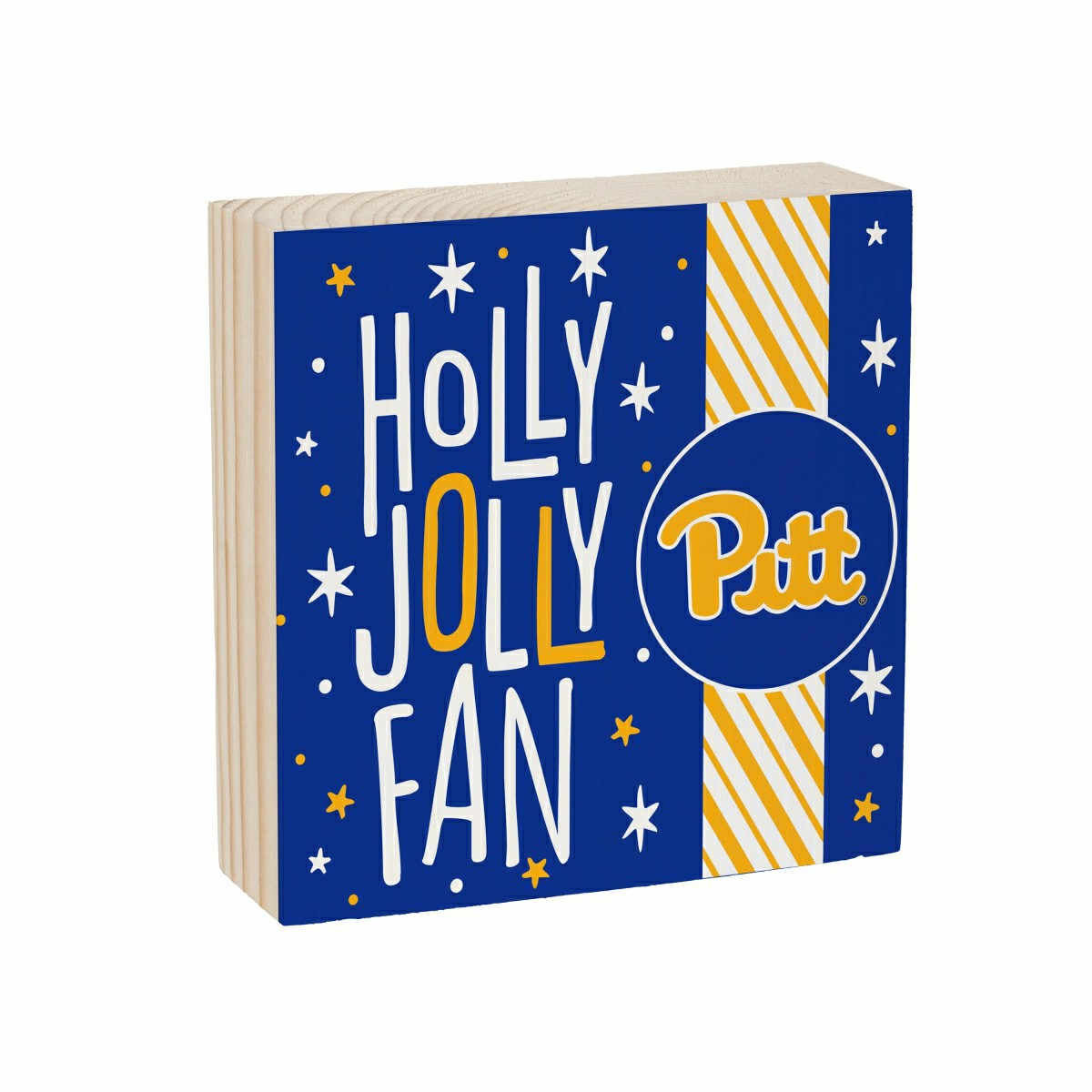 University of Pittsburgh Block, Holiday, 6x6, Collegiate, Home