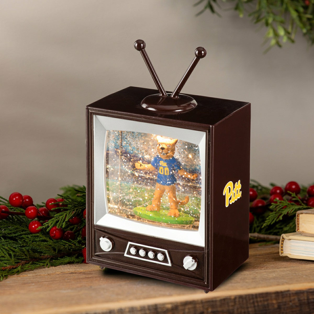 University of Pittsburgh Vintage TV Water Lantern, Collegiate, Home