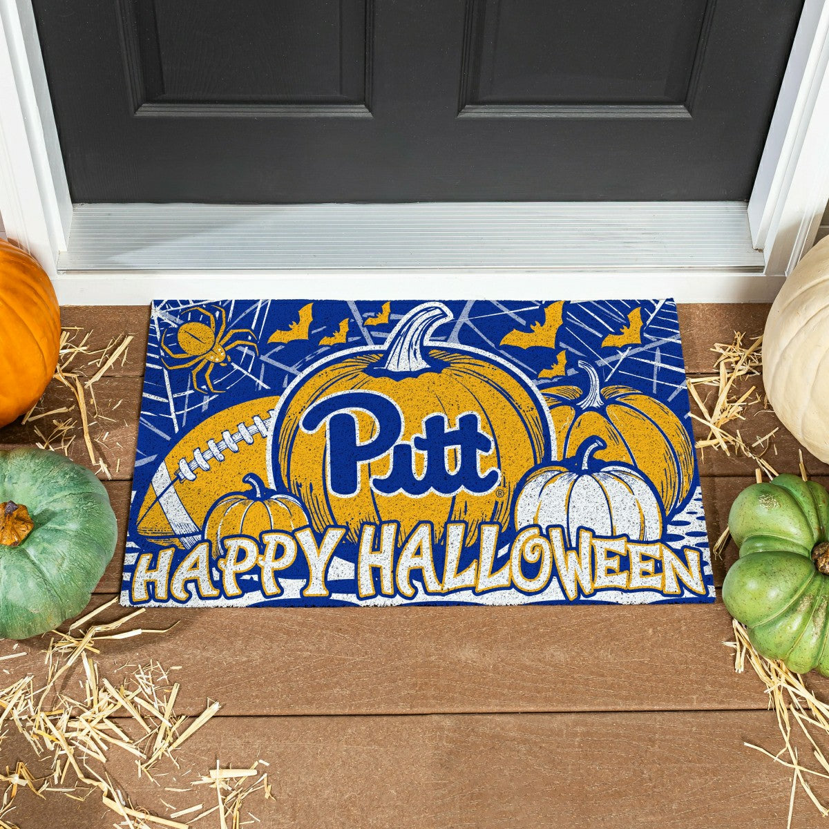 University of Pittsburgh Halloween PVC Mat, 28"x16", Collegiate
