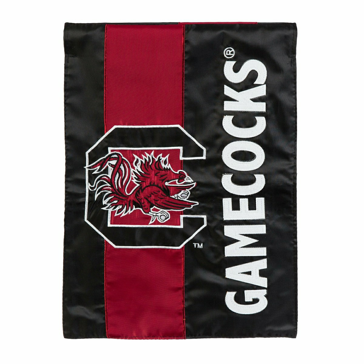 University of South Carolina Mixed-Material Embellished Appliqué Garden Flag, Collegiate, Home