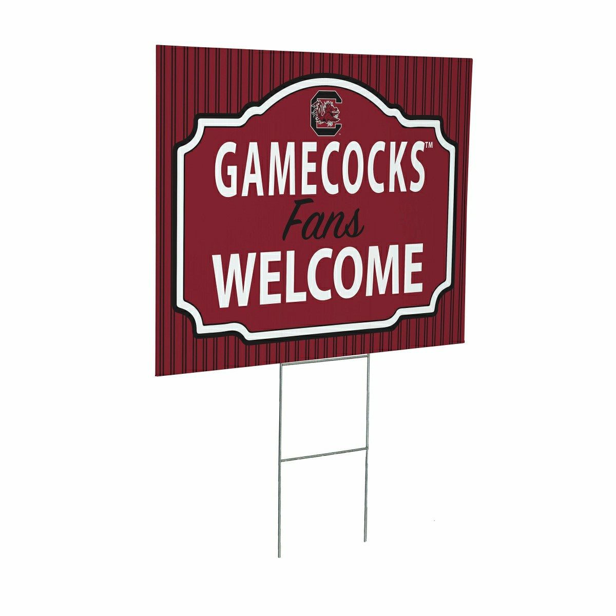 University of South Carolina Coroplast Yard Sign, "Fans Welcome", Collegiate, Home