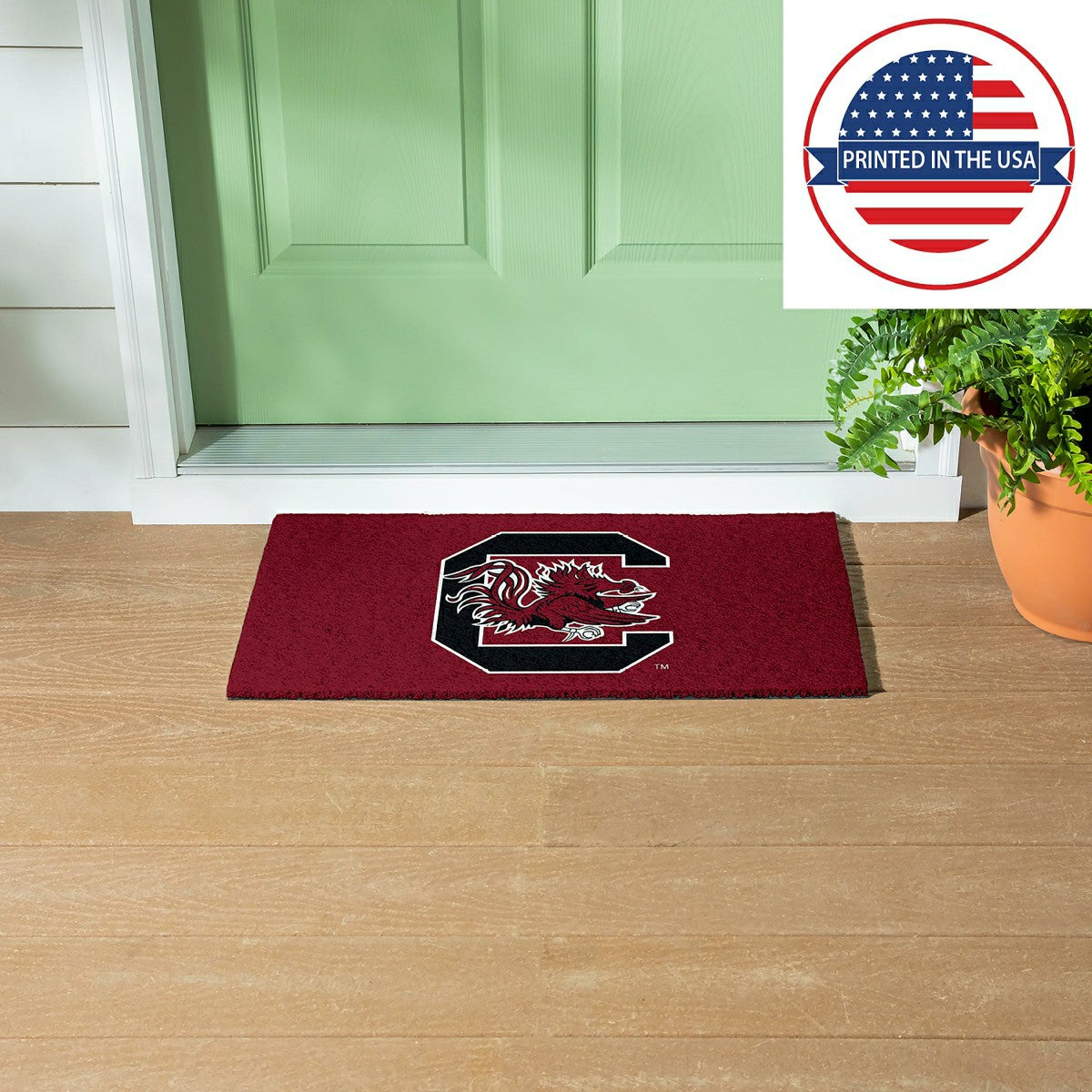 Full Color PVC Mat, 16" x 28", University of South Carolina, Collegiate