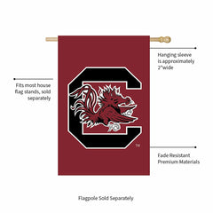 University of South Carolina Applique House Flag, Collegiate, Home