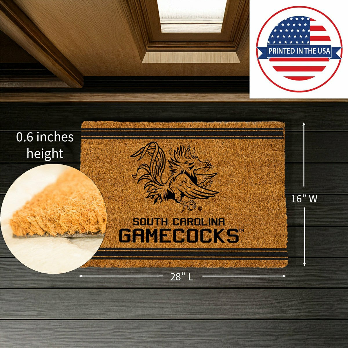 University of South Carolina, Coir Mat 1C, Collegiate