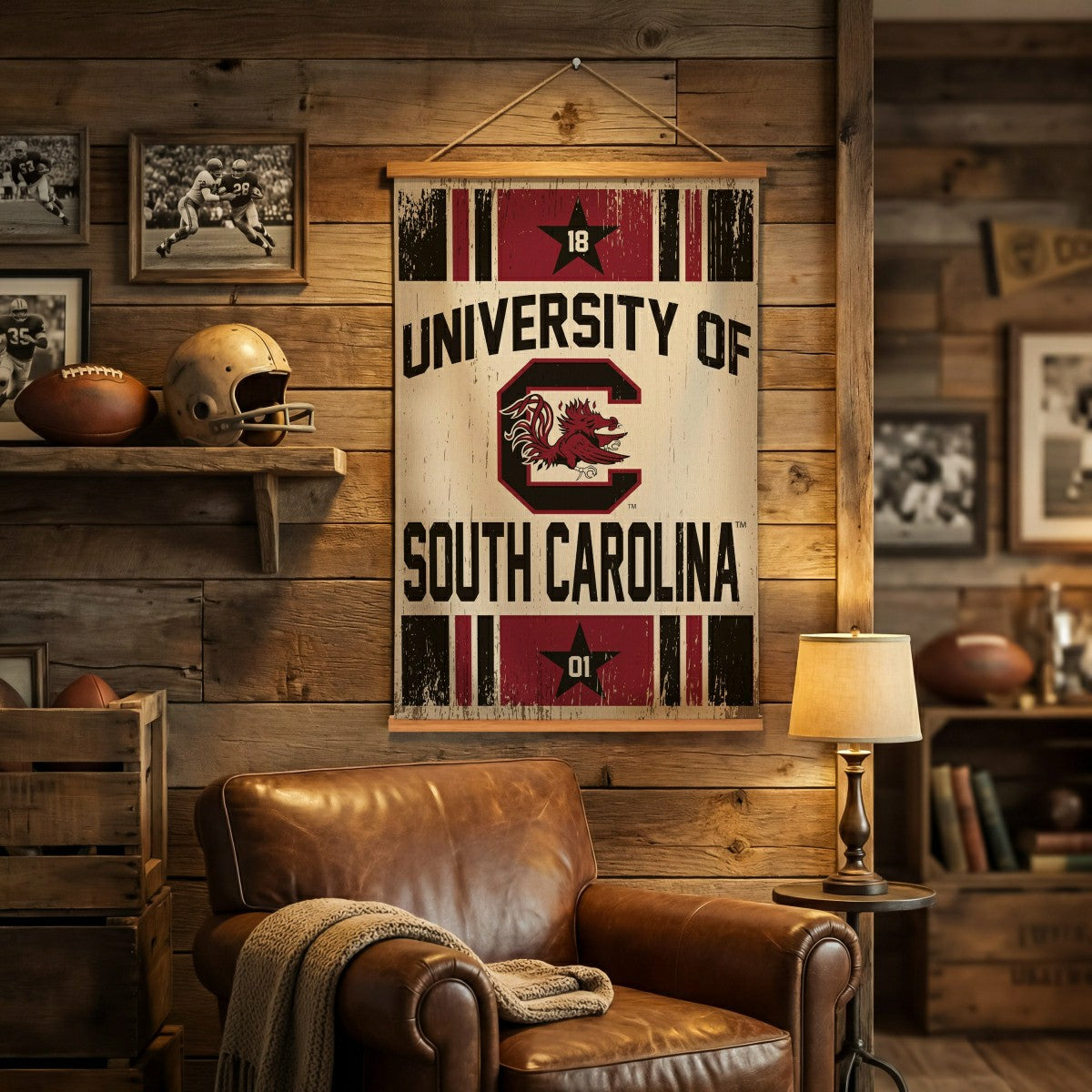 University of South Carolina, Canvas Wall Tapestry, Medium, 36x24, Collegiate, Home