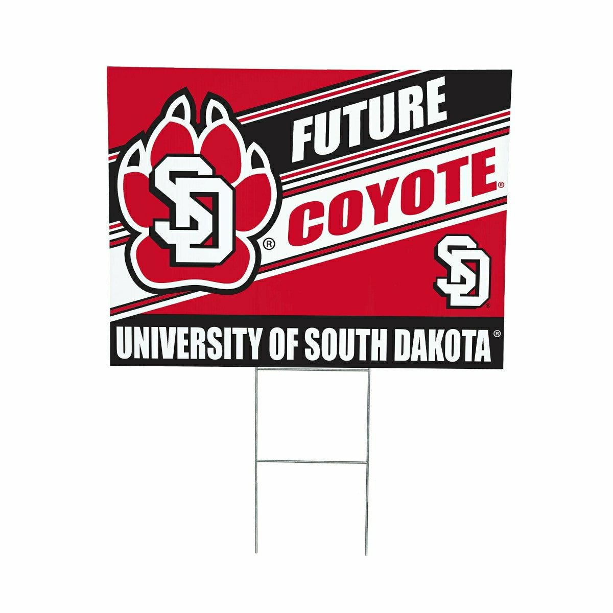 University of South Dakota Coroplast Yard Sign, Future Student, Collegiate, Home
