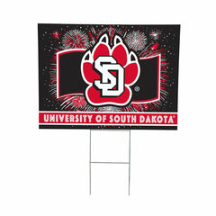 University of South Dakota Yard Sign, Patriotic, Collegiate, Home