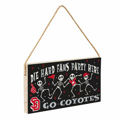 University of South Dakota Halloween Wood Wall Sign, 6x11, Collegiate, Home