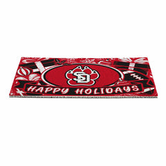 University of South Dakota Holiday PVC Mat, 28"x16", Collegiate