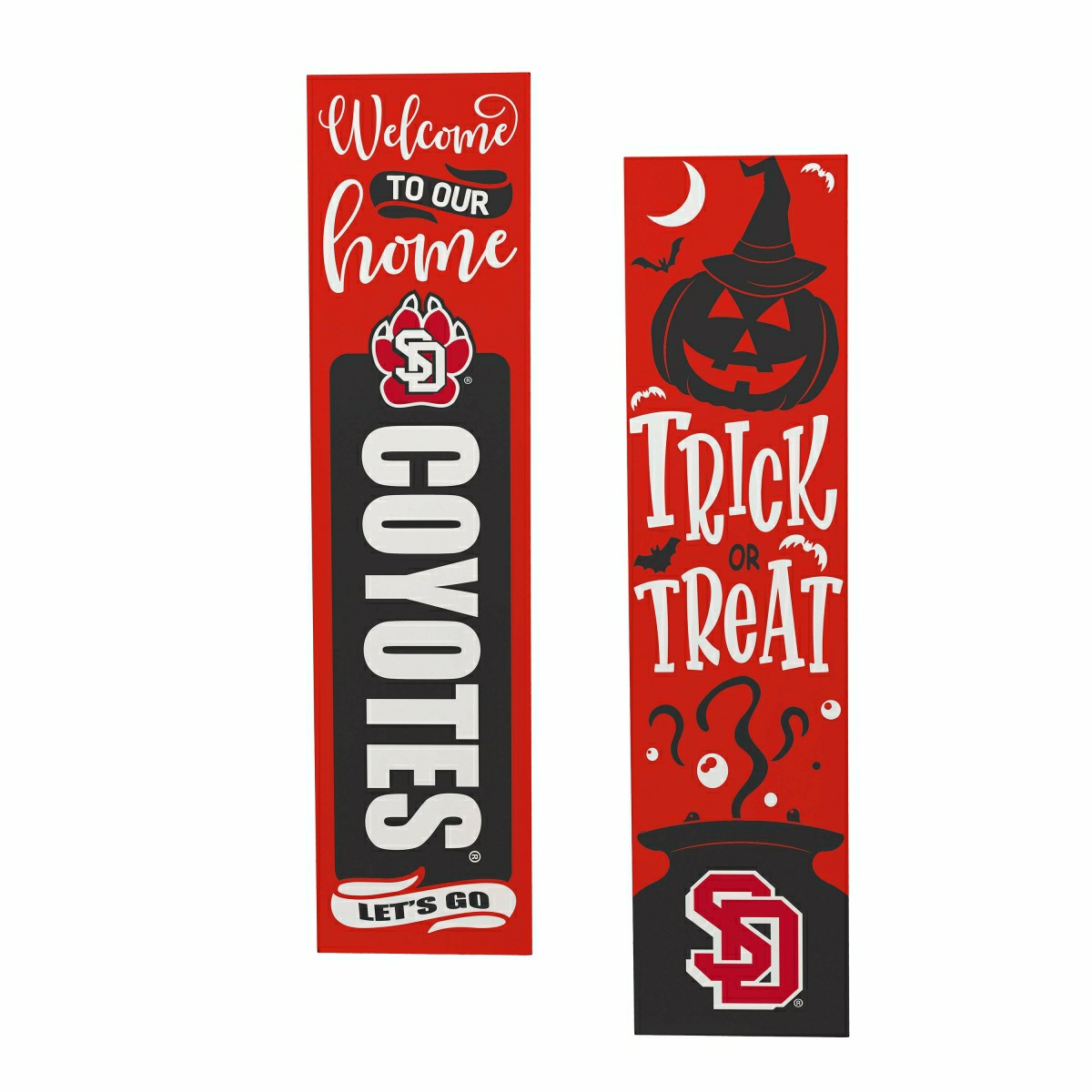 47" Double Sided Leaner, University of South Dakota, Halloween, Collegiate, Home