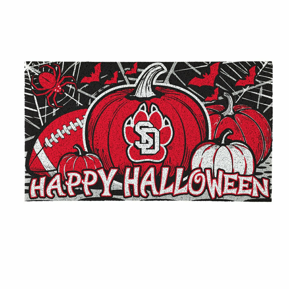 University of South Dakota Halloween PVC Mat, 28"x16", Collegiate