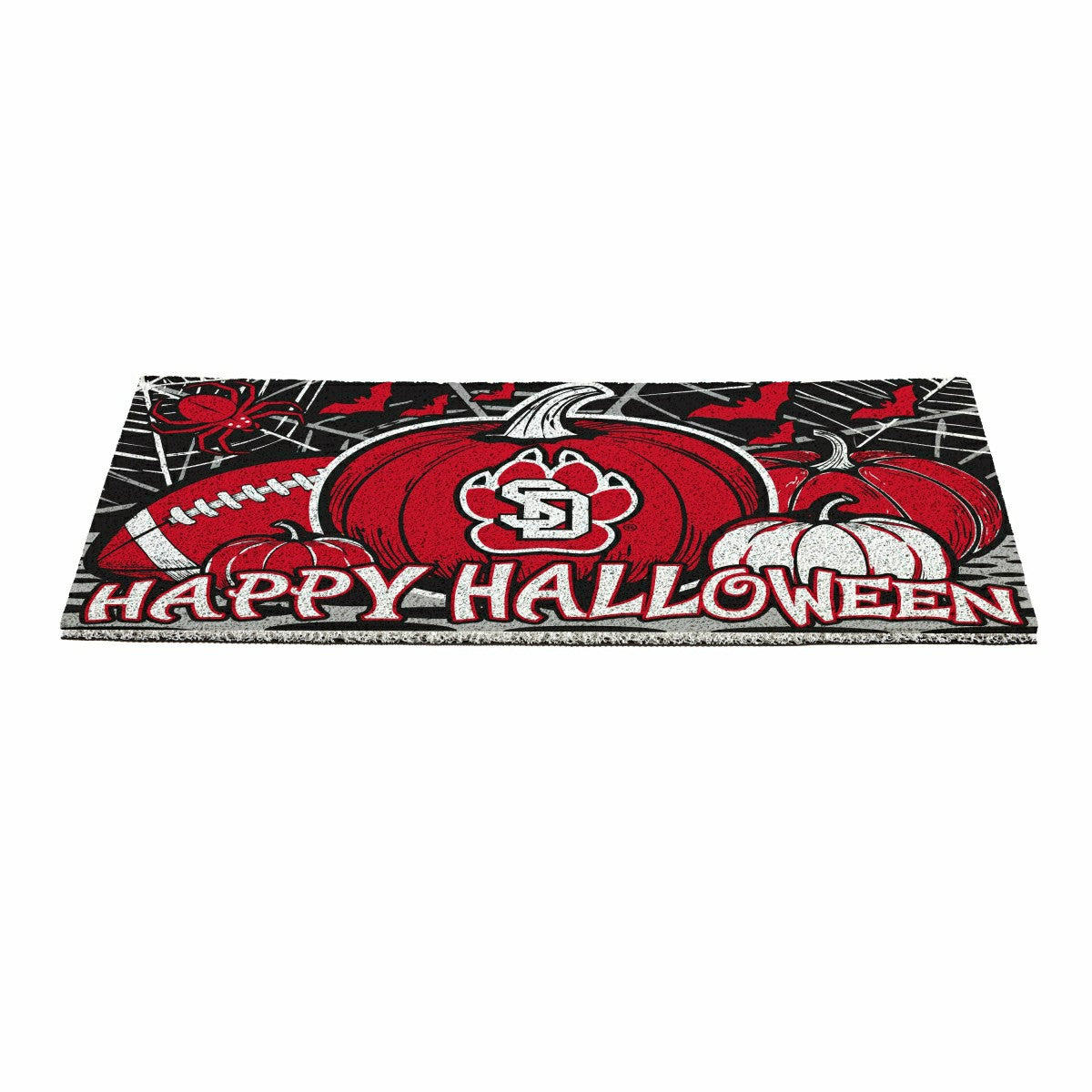 University of South Dakota Halloween PVC Mat, 28"x16", Collegiate