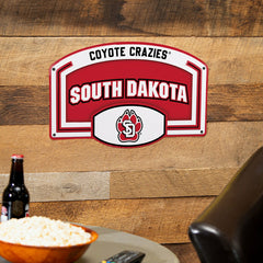 University of South Dakota USA Embossed Steel Wall Sign, 11" x 17", Collegiate, Home