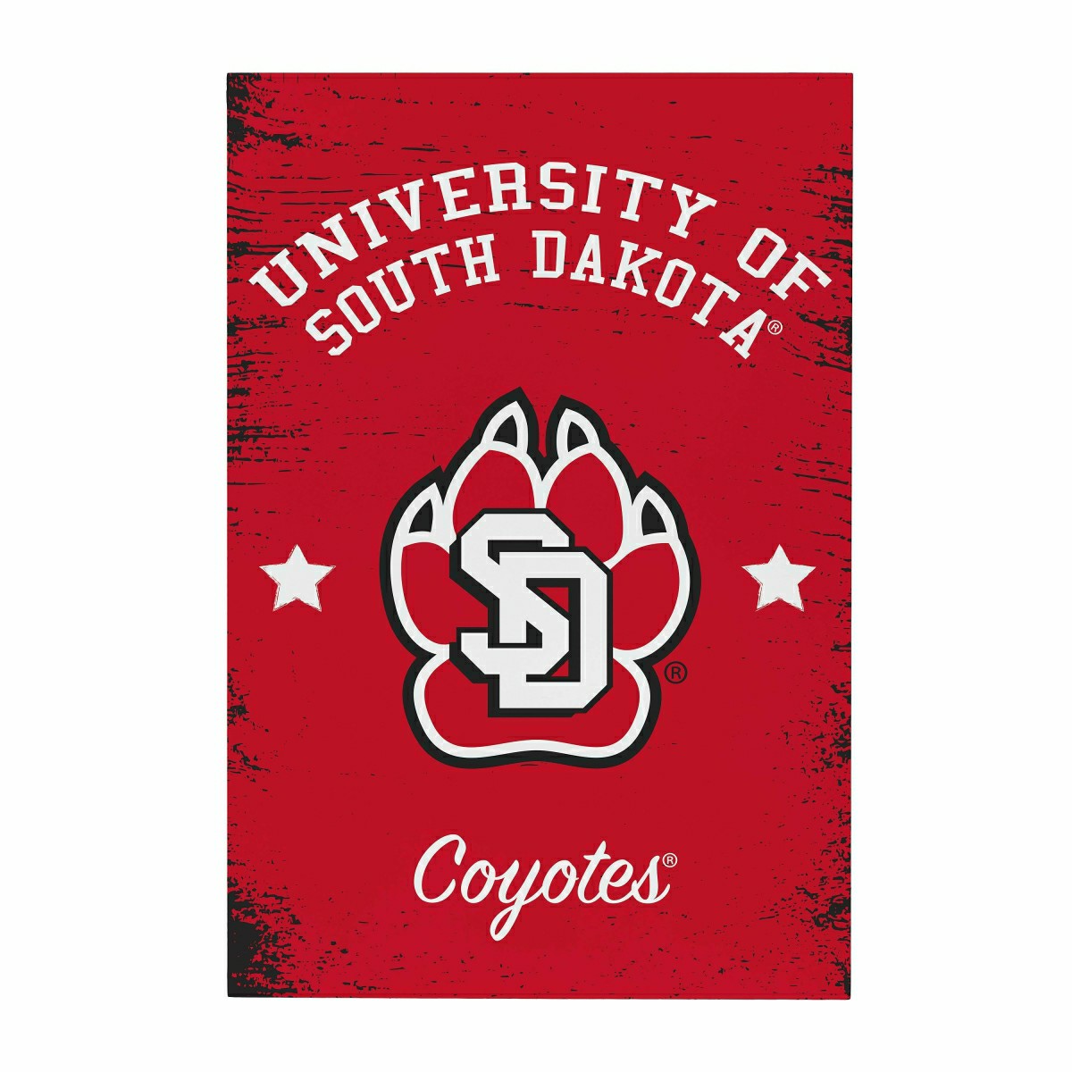 University of South Dakota Wood Wall Sign, 16x24, Collegiate, Home