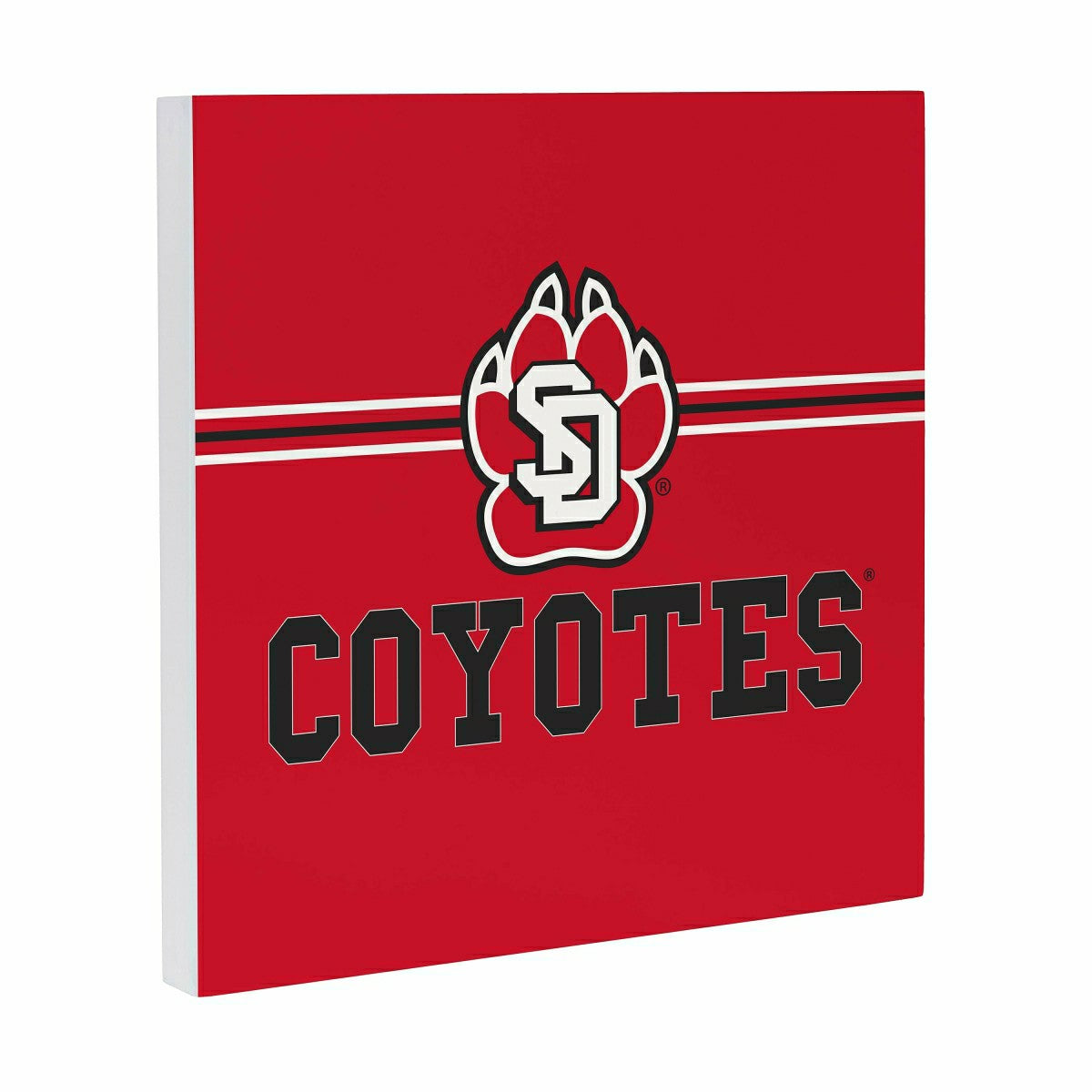 University of South Dakota Wood Wall Sign, 12x12, Collegiate, Home