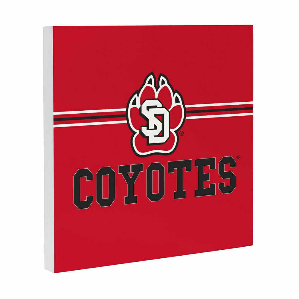 University of South Dakota Wood Wall Sign, 12x12, Collegiate, Home
