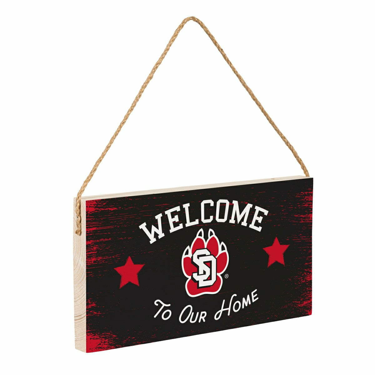 University of South Dakota Wood Wall Sign, 6x11, Collegiate, Home