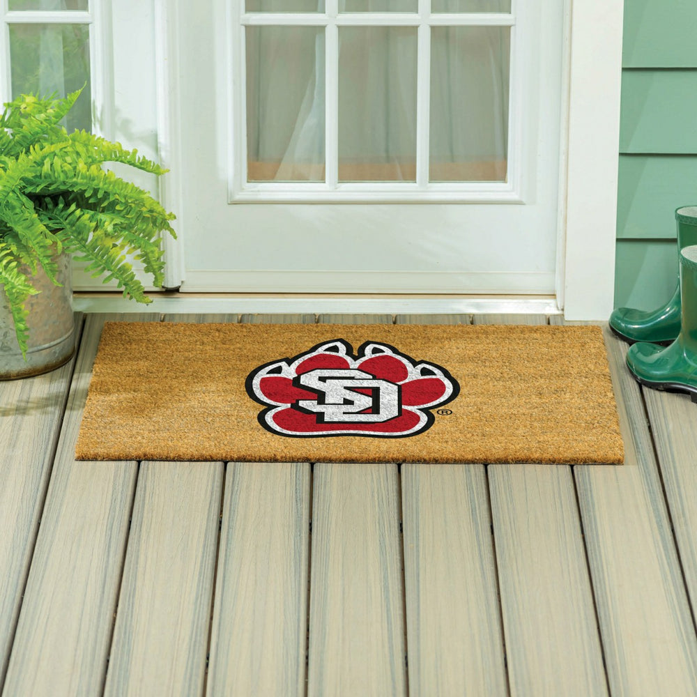 University of South Dakota Large Full Color Coir Mat, 36"x24", Collegiate