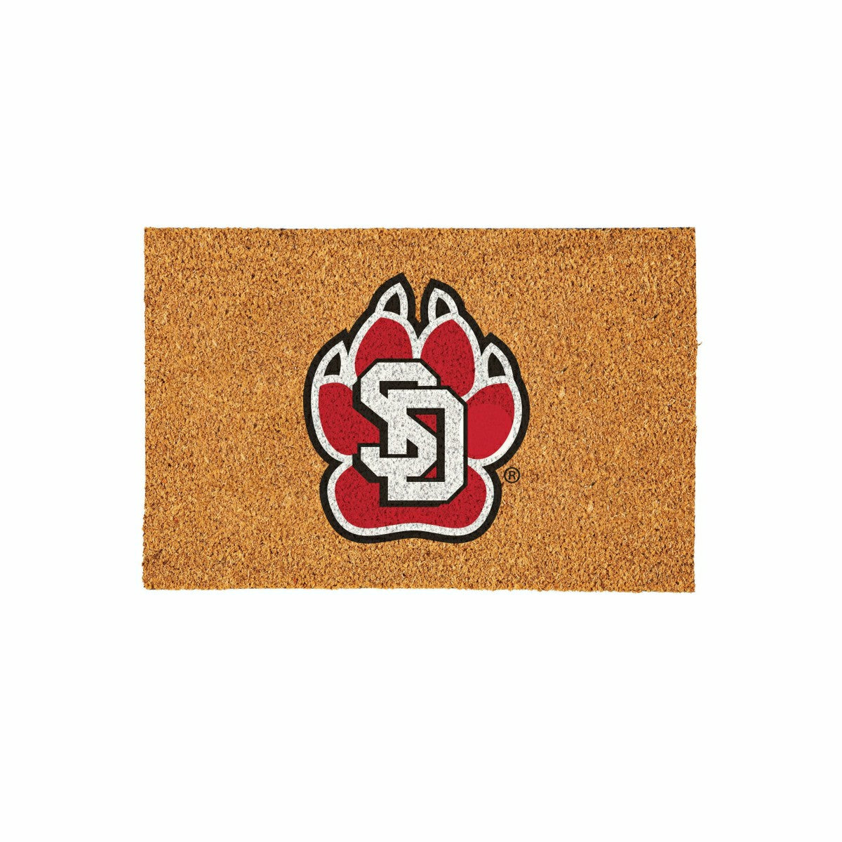 University of South Dakota Large Full Color Coir Mat, 36"x24", Collegiate