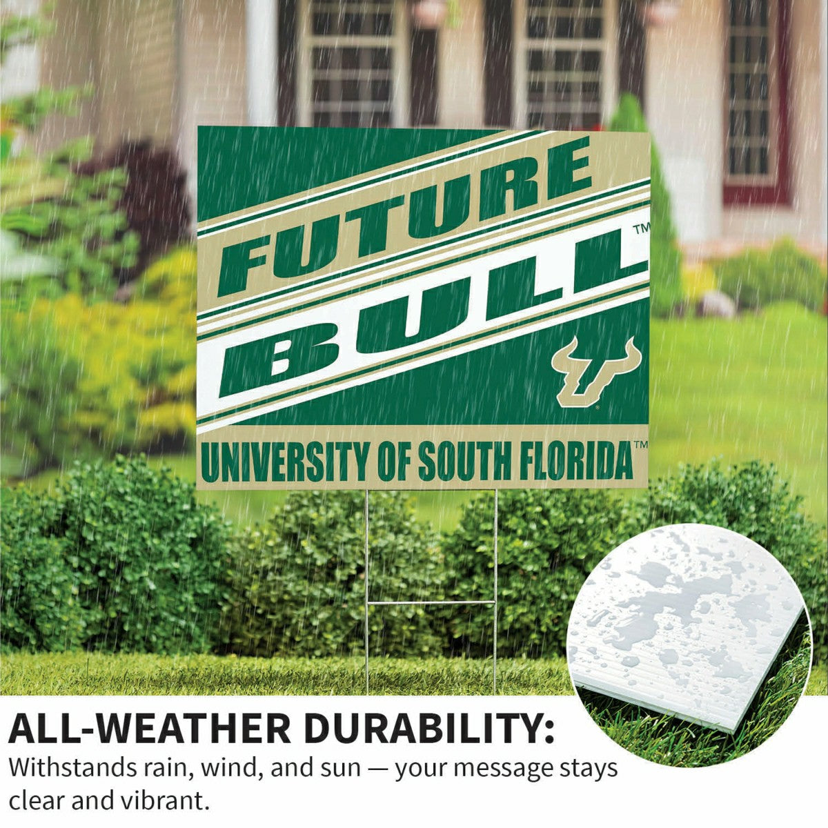 University of South Florida Coroplast Yard Sign, Future Student, Collegiate, Home