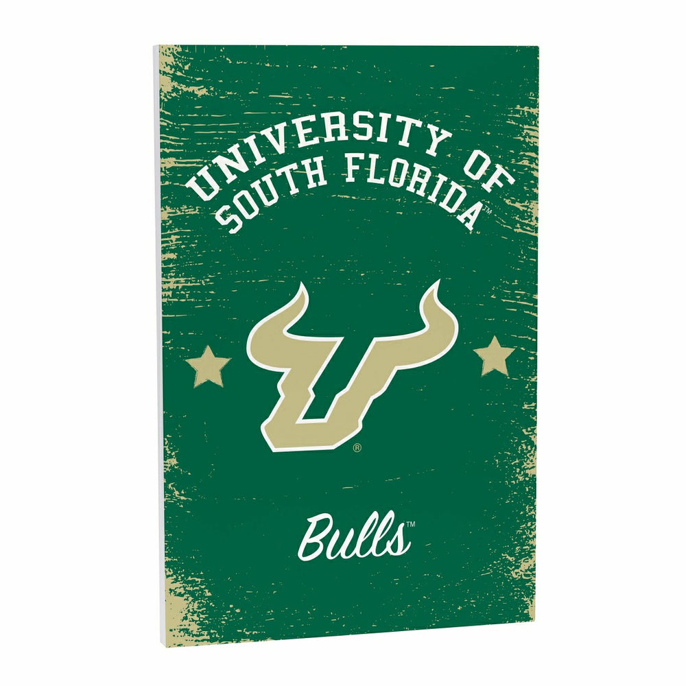 University of South Florida Wood Wall Sign, 16x24, Collegiate, Home