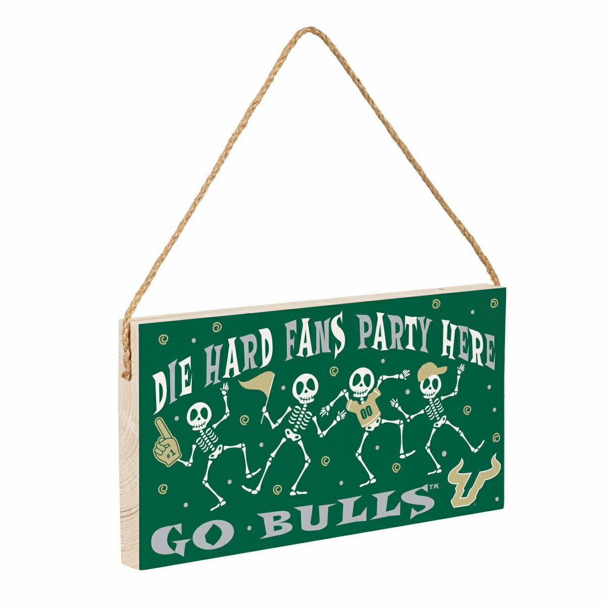 University of South Florida Halloween Wood Wall Sign, 6x11, Collegiate, Home