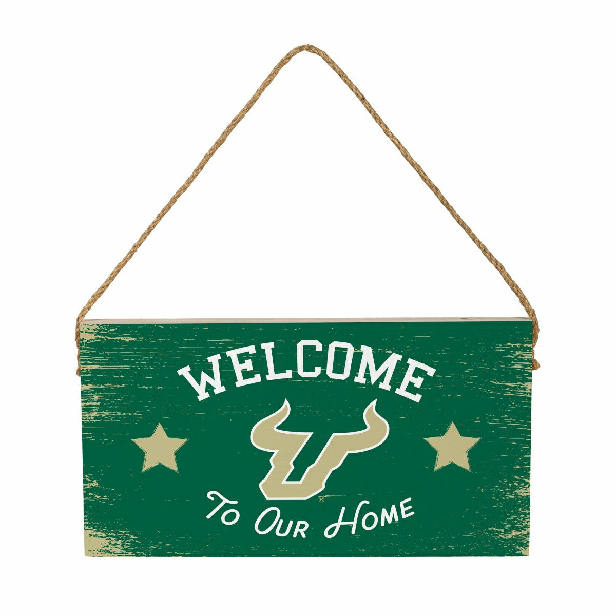 University of South Florida Wood Wall Sign, 6x11, Collegiate, Home