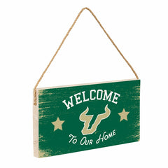 University of South Florida Wood Wall Sign, 6x11, Collegiate, Home