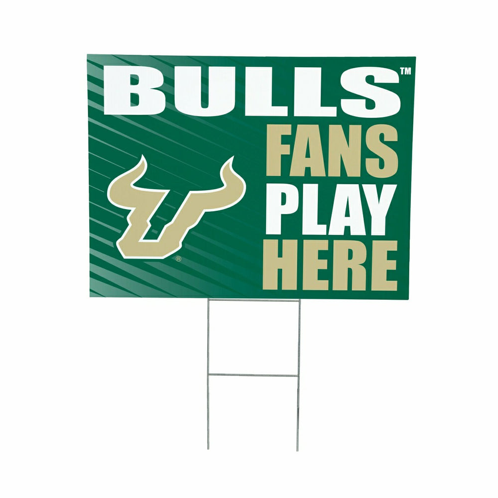 University of South Florida Coroplast Yard Sign "Fans Play Here", Collegiate, Home