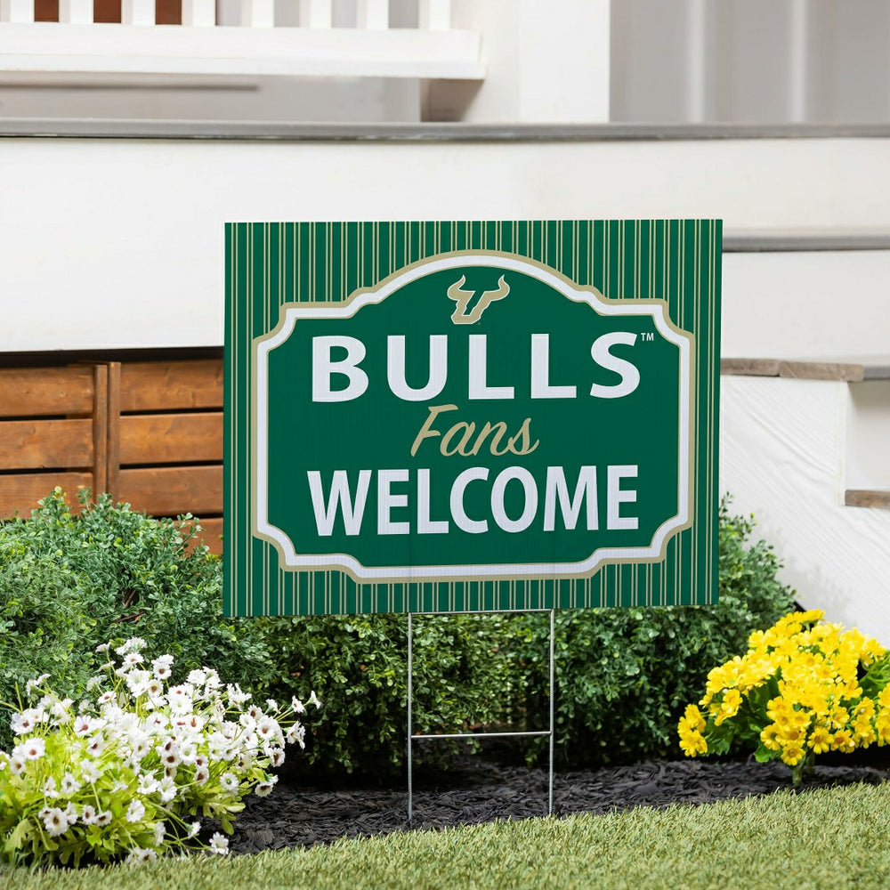 University of South Florida Coroplast Yard Sign, "Fans Welcome", Collegiate, Home