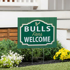University of South Florida Coroplast Yard Sign, "Fans Welcome", Collegiate, Home
