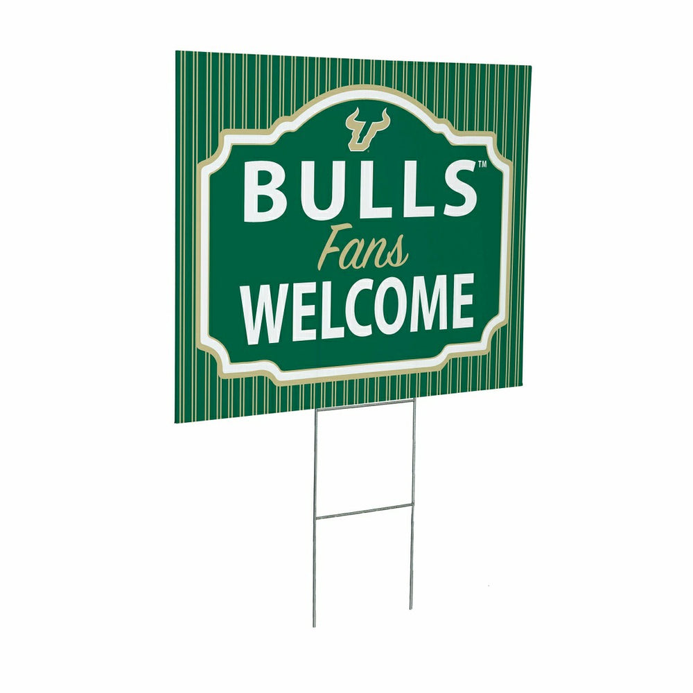 University of South Florida Coroplast Yard Sign, "Fans Welcome", Collegiate, Home