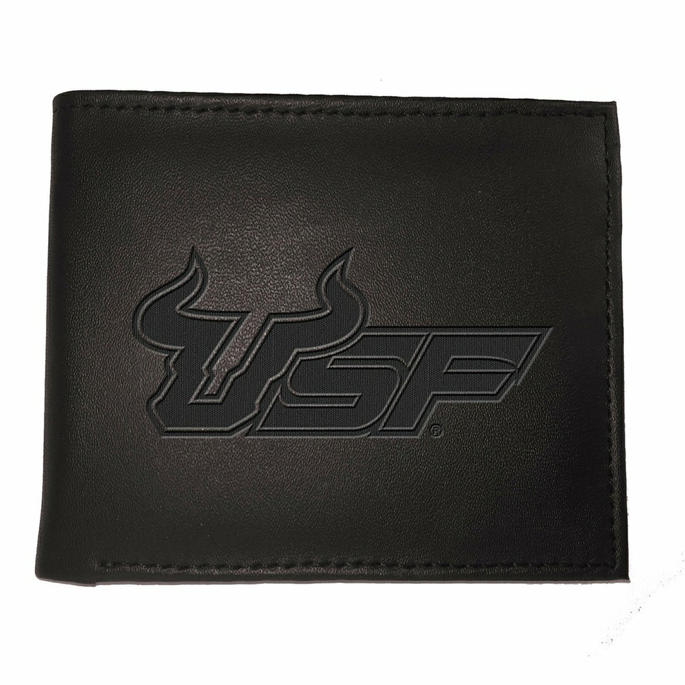 South Florida University , Bi-Fold Wallet, Black, Collegiate, Home