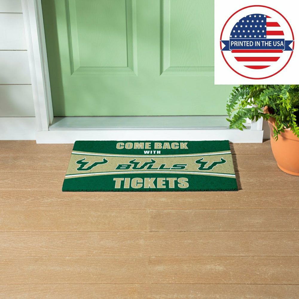 28" x 16" PVC Trapper Mat, Come Back with Tickets, University of South, Collegiate
