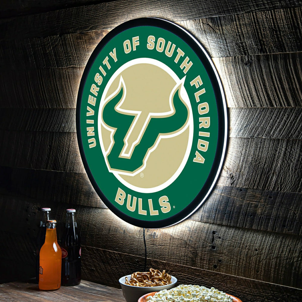 LED Wall Decor, Round, University of South Florida, Collegiate, Home